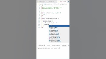 Count positive nd negative numbers in an array JavaScript solution #coding #softwaredeveloper #code