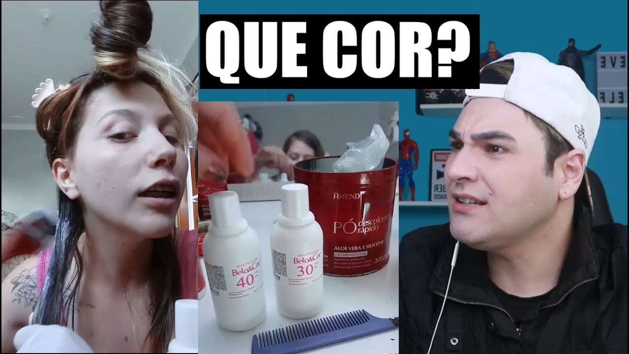 REAGINDO A DESCOLORAÇÃO COM OX DE 30 E 40 VOLUMES PRA FICAR... VEM VER =)