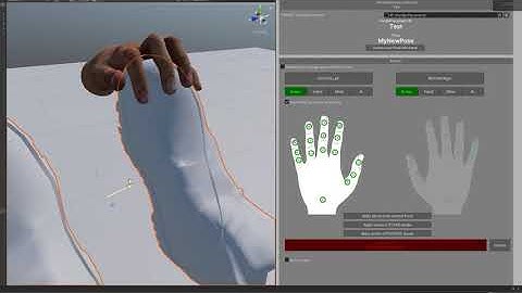 Automatic hand pose in #Unity