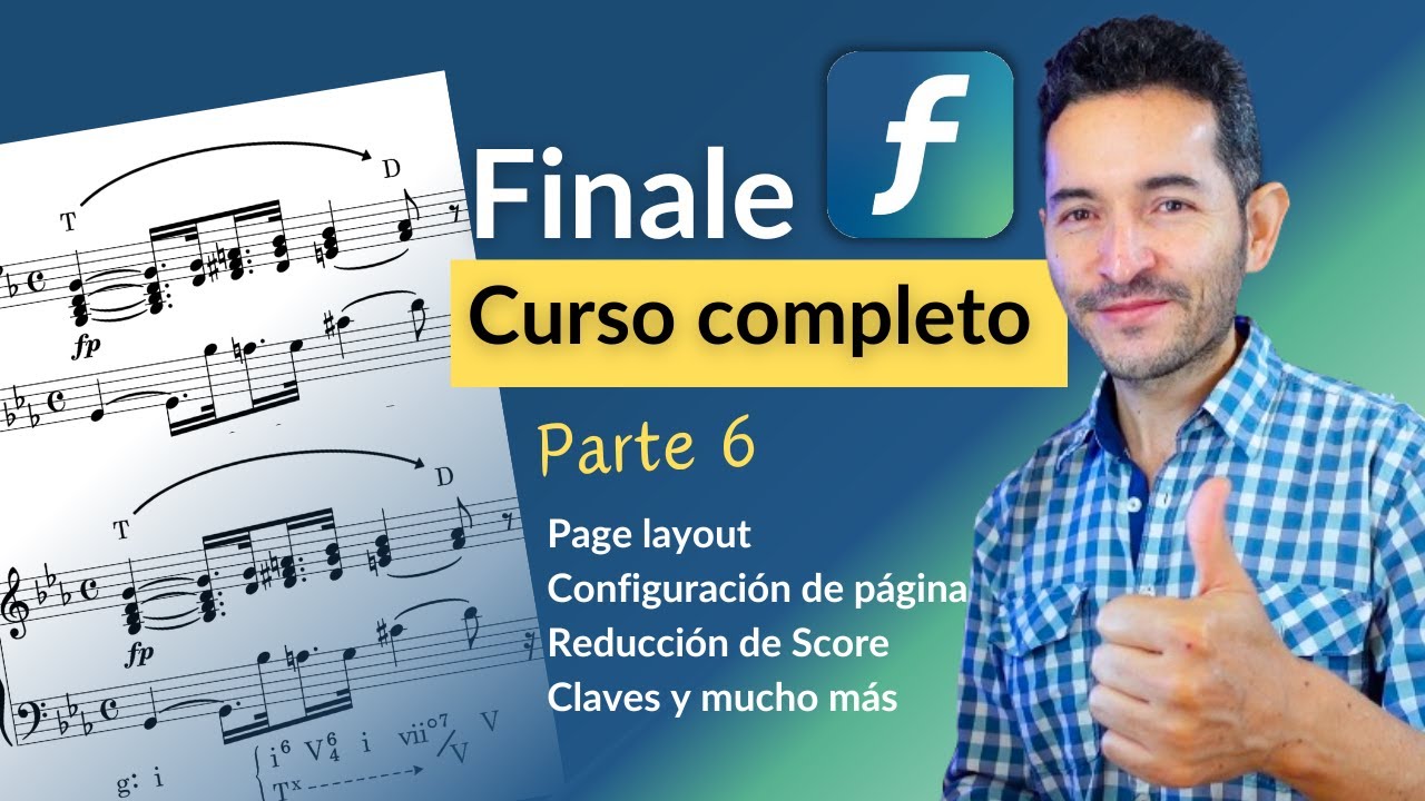 ⭐️  Finale: Maquetación de la partitura / Edición del score  (🎹  Parte 6 del curso)