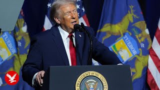 SPEECH IN FULL: Trump rehashes election conspiracies and brags about economy in Detroit