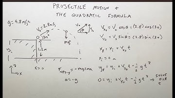 Using the Quadratic Formula to Solve Projectile Motion Problems.