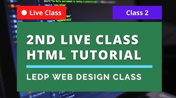 2nd Class LEDP Web Design and Development Course - 8th September