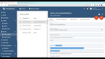 OTA Firmware Upgrade with ThingsBoard and ESP32..