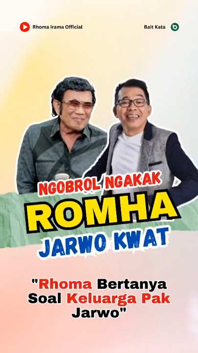 Lucu Saat Rhoma Bertanya Soal Keluarga Pak Jarwo #podcast #rhomairama #jarwokwat #keluarga #shorts