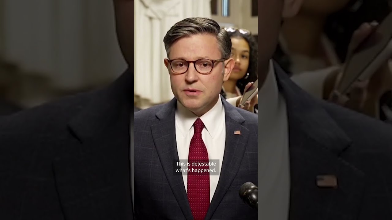 Speaker Mike Johnson Condemns Political Violence After Charlie Kirk Shooting REUTERS