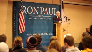 Ron Paul Speech (UNCUT) Sioux City Iowa Town Hall 12-30-11