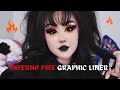 Inferno fire graphic liner tutorial  onigirinana