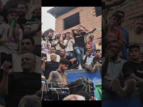 رقص جالب فرشاد عموزاد برادر آقای رحمان عموزاد در مراسم استقبال ایشان در خلیل شهر بهشهر