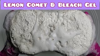 { ASMR } Bleach Paste 💦 - Sponge Squeezing 🧽 - Lemon Comet & Domestos Bleach 🧼 Part 2