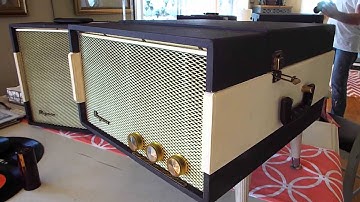 Magnavox ISP 241 Hi-Fi demo with 78 RPM record