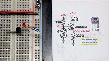 Brighter LED at less light circuit using LDR and NPN BJT Current Source by Electronzap