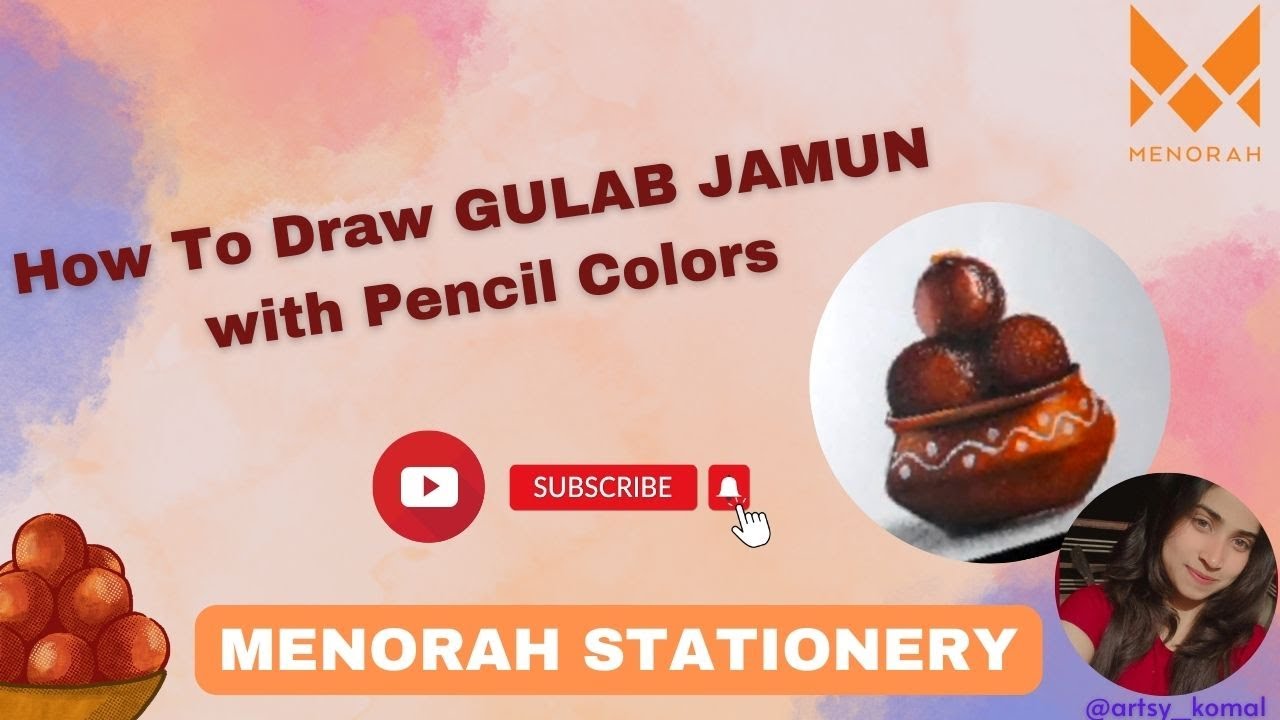 How To Draw Realistic GULAB JAMUN |Color pencil Drawing |Using 180Gsm ...