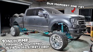 9 inch PMF lift on a Platinum 2022 F250 *FULL BUILD*