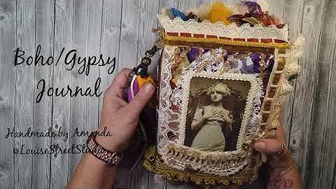 SOLD - Gypsy Boho Junk Journal Flip Through - Bohemian Journal