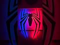 Araña de Spiderman con doble retroiluminacion azul y rojo 🔵🕷🔴 #spiderman #spidermannowayhome