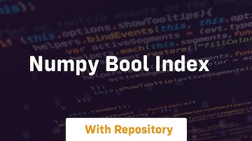 numpy bool index