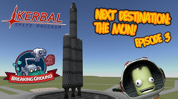 Orbiting the mun with 30 parts - KSP Breaking Grounds career ep 3