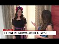 Local designer brightens fiesta with custom flower crowns