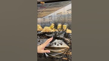 Khám phá bức tranh Bữa Ăn Tối Cuối Cùng của Leonardo Da Vinci chạm khắc trên gỗ Mun Lào cao cấp