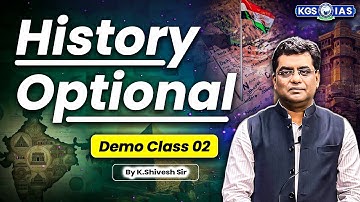History Optional Preparation | Demo Class 02 | UPSC 2026 Aspirants By K. Shivesh Sir KGS IAS English