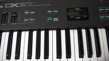 Programming the DX27 - creating sound with FM synthesis