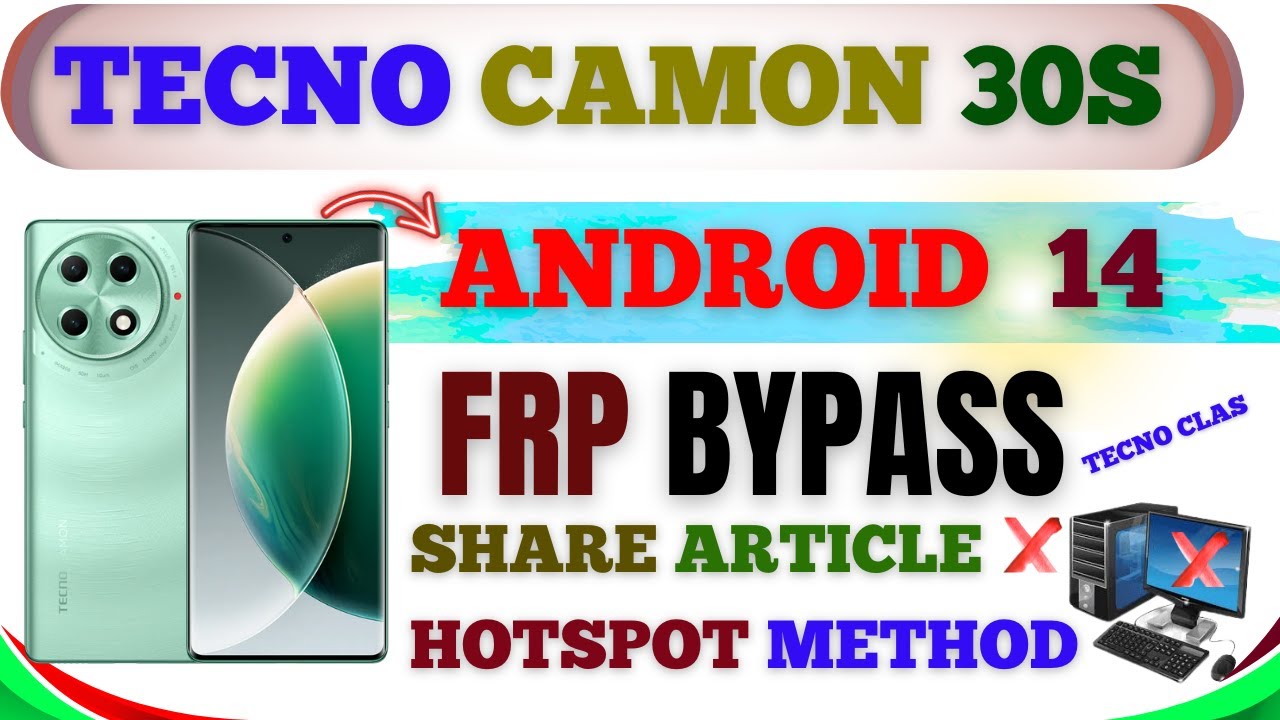 Tecno Camon 30S/30 Pro FRP Bypass Android 14 🔓 No PC Needed | 100% Working 2025 Method!