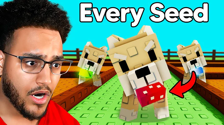 I Used Only Seeds My Shiba Inu Digs up (Grow a Garden)