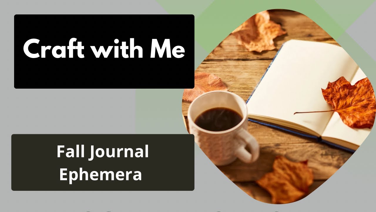 Make a Fall Shopping Bag Pocket with Me | Junk Journal Ephemera Idea #fallcrafting 