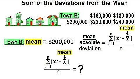 Statistics: Ch 2 Graphical Representation of Data (25 of 62) Mean Absolute Deviation