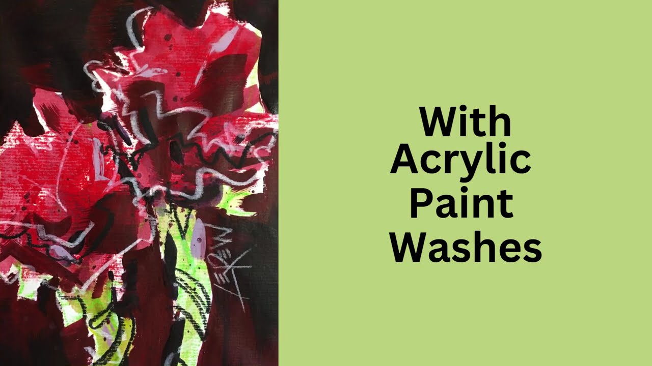 Crayon Resist Flower Fun by Larry Lerew