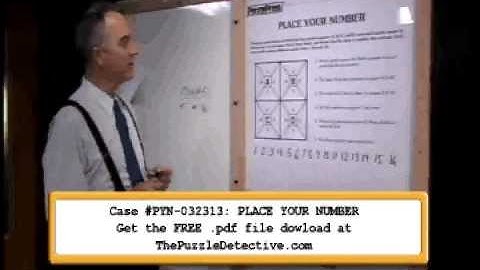 RETRO Video!  2013 TV Segment: "Place Your Number" - Part 1