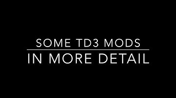 Behringer TD3 Mods -  Filter Slew, Portamento, Accent decay