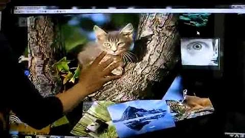 TUIO application video of flash application  using PulseIR Touch screen (2010.05.10)