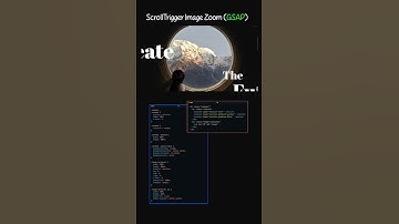 Zoom animation on GSAP #gsap #frontend #development #code #programming