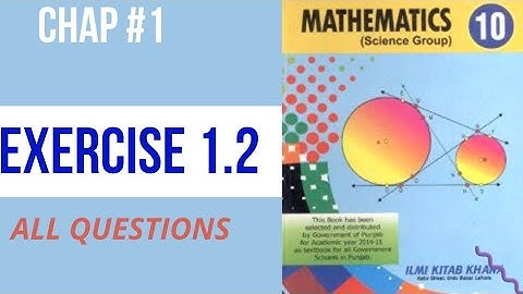 Exercise 1.2  Chapter 1 ( Quadratic formula) I Class 10 Maths I By Sheikh Anique