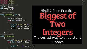 C Program - Biggest of Two Integers Using Operators