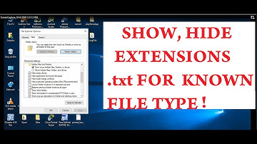 how to show file extensions on windows 7/8/10