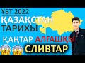 25.01.22 Қаңтар ҰБТ слив талдау. Қазақстан тарихы