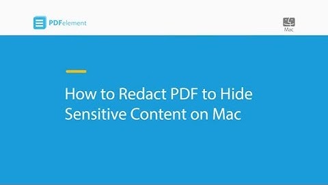 How to Redact PDF to Hide Sensitive Content on Mac