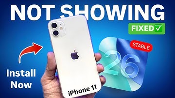 iOS 26 Stable Update Not Showing on iPhone 11 Fixed - How To Install iOS 26 On iPhone 11