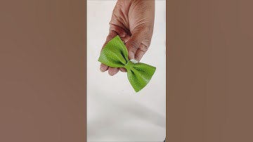 DIY Double Layered Bow - Love making these leather Bows #diy #cutebows #hairbows #smallbusinesstips