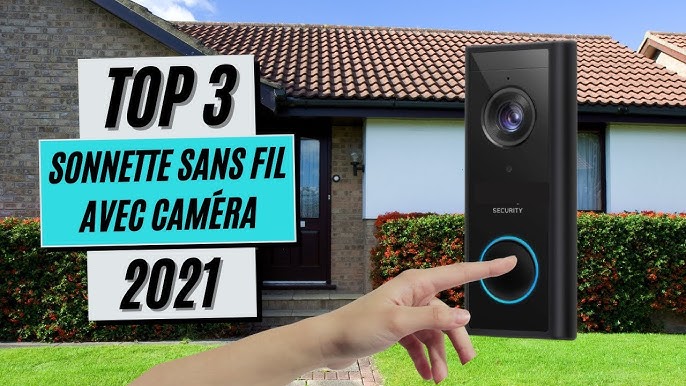 2021 Nouveau】 Caméra de sonnette vidéo sans fil, caméra de sonnette Wi-fi 