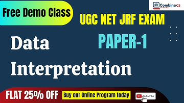 UGC NET JRF 2022 | PAPER-1 | Live Class on Data Interpretation | Basics of Data Interpretation