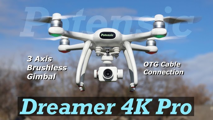 Potensic Dreamer Pro 4K GPS Drones with 3-Axis Gimbal Camera for Adults,  Brushless Motor FPV Drone 2KM Transmission Range, 28mins Flight,  Auto-Return