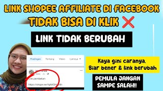 SHOPEE AFFILIATE LINKS NOT WORKING ON FACEBOOK ❌ LINKS NOT TURNING BLUE ✅ HERE'S THE FIX 👍
