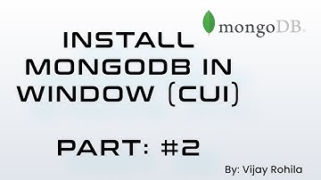 How To Download, Install & Run MongoDB Server in Windows (CUI) | MongoDB Tutorial in Hindi
