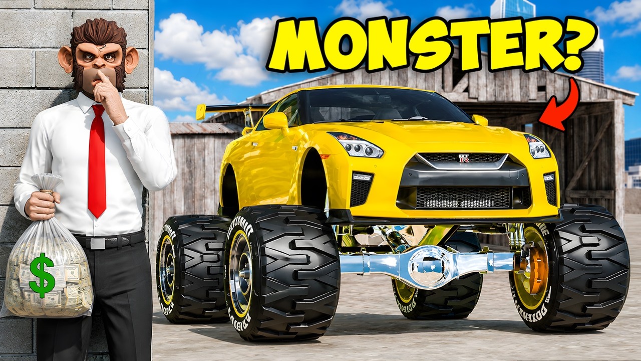 Stealing MONSTER GTR  from Black Market sa GTA 5