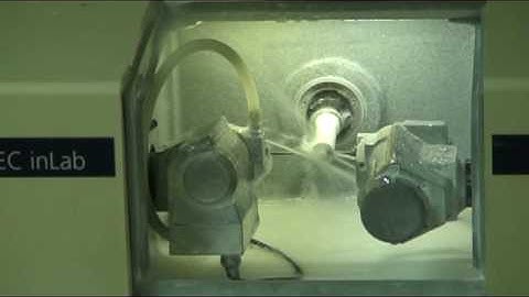 Milling dental implants with Sirona CEREC inLab.