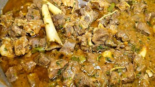Butt Mutton Karahi recipe | Famous lahori Mutton karahi in black pepper and green chili
